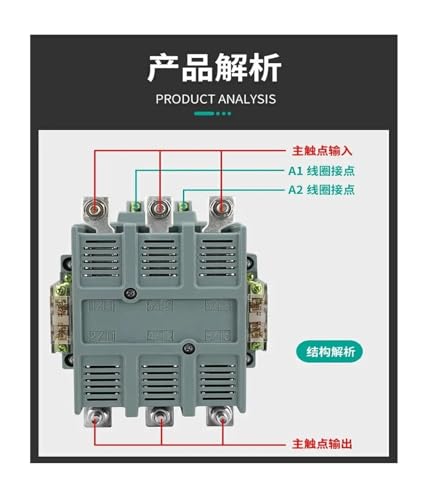 Contacteur CJ40-250A 380V triphasé pour commande de puissance industrielle - 6
