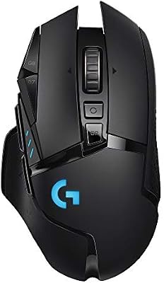 Logitech G G502 Lightspeed Ratón Gaming Inalámbrico, Captor Hero 25K, 25,600 dpi, RGB, Peso Reducido, 11 Botones Programables, Batería Larga Duración, POWERPLAY-compatibile, PC - Negro
