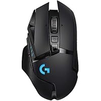 Logitech G502 LIGHTSPEED Wireless Gaming Mouse, HERO 25K Sensor, 25,600 DPI, RGB, Adjustable Weights, 11 Programmable Buttons, Long Battery Life, On-Board Memory, PC/Mac