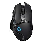 Logitech G502 LIGHTSPEED Wireless Gaming Mouse, HERO 25K Sensor, 25,600 DPI, RGB, Adjustable Weights, 11 Programmable Buttons, Long Battery Life, On-Board Memory, PC/Mac