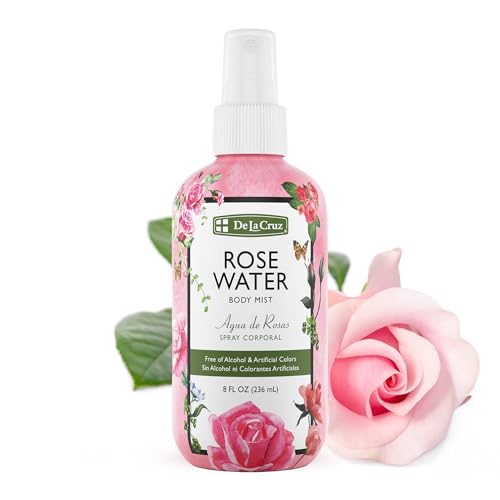 De La Cruz E5555 Rose Water Body Mist - Rosewater Spray For Face cover