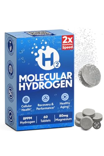 60 Count, Hydrogen Water Tablets with Molecular H2-8 PPM Hydrogen Tablets for Drinking Water - Rich in Antioxidants, Supports Cellular Health, Recovery & Cognitive Function, Lab Tested, Unflavored - Image 9