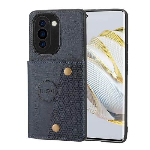 for Huawei Nova 10 Pro Case Compatible with Huawei Nova 10 Pro Phone Case Cover [Card Design + Mobile Phone Holder] XLL-SK Blue