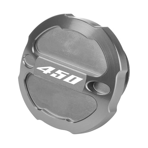 MotHeart Motorradmotor-Ölauffüllschraube M20x2.5 für WR 450 2004-2013 WR 450F 2003-2023 Ersatz-OEM-Öl-Einfüllkappe Aus eloxiertem Aluminium Mehrere Farben Zubehör (Grau)