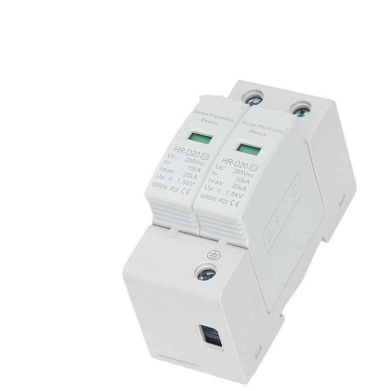 AC Lightning Protection Device SPD2P4P Home Low-Voltage Lightning Surge Protector 275V385V20KA40KA0KA80KA100KA(2P AC385,40-60KA)
