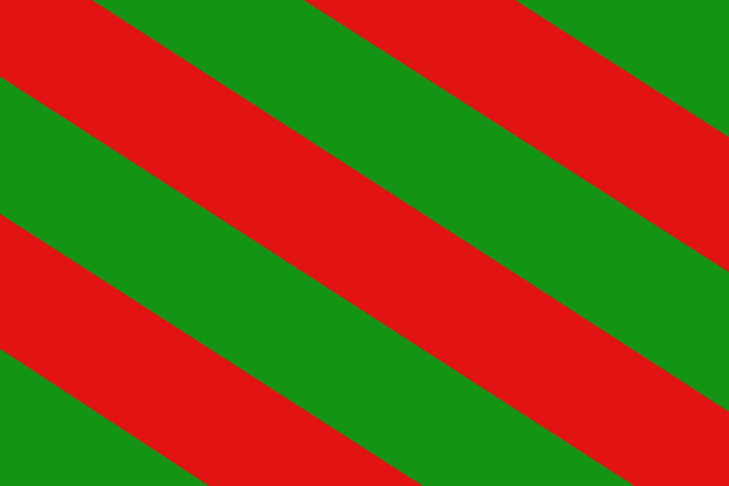 Drapeau d Aubange au format paysage avec finitions de qualité supérieure