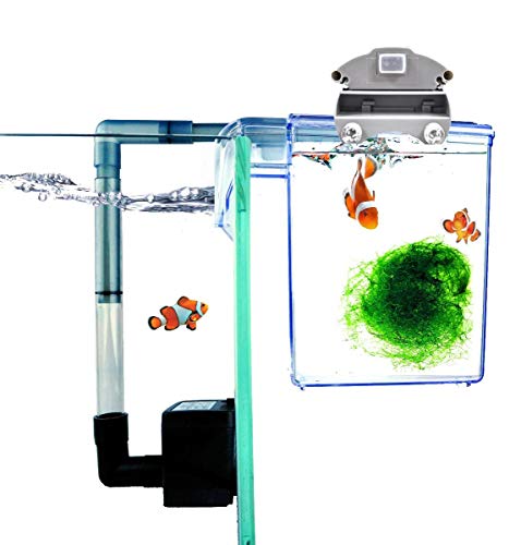 Finnex External Refugium Breeder Hang-On Box for Pets, Water Pump, Sting LED