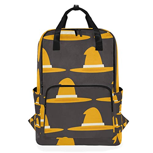 DEZIRO Hallowmas Witch Hats Casual Mochila Bolsa de Hombro