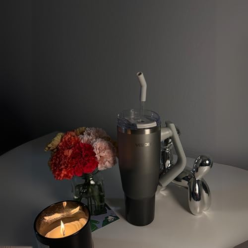 Image of Quencher Pro 1.2 Litre Tumbler with Lid and Straw | 100% Leak Proof Water, Juice, Coffee Mug for Office, Gym, Travel | Sipper with Rotating Handle (Titanium)