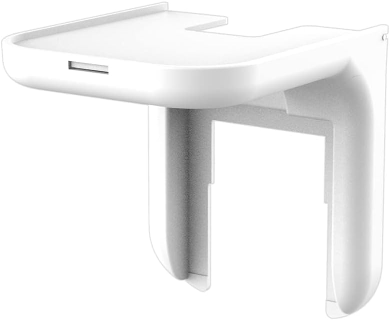 Tazweeq Wall Socket Rack No Punching Required Suitable for Smart Audio Brackets Bathroom Storage Organizer-White