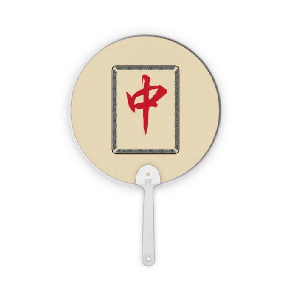 Carreaux de Mahjong rouges en plastique rond pour personnaliser votre décoration de table