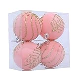 TSMORY Adornos de esfera flocada para árbol de Navidad, bola decorativa colorida, perfecta para festividades, festivales, decoraciones de árbol de Navidad, decoraciones de vacaciones