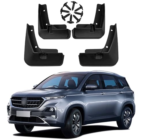 Image of Mud Flaps Mud Guards Fit for Chevrolet Baojun 530 /Captiva /Almaz /Hector 2018-2019, Front & Rear Mud Splash Guards Accessories - 4 Pc, Black, LAN-18-19