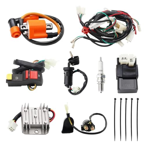 PRO BAT ATV Electric Wiring Harness Wire for Chinese Taotao Zongshen Loncin 150cc 200cc 250cc 4-Stroke Engine Pit Dirt Bike