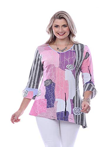 Parsley & Sage Women's Avery Asymmetrical Tunic top (XL)