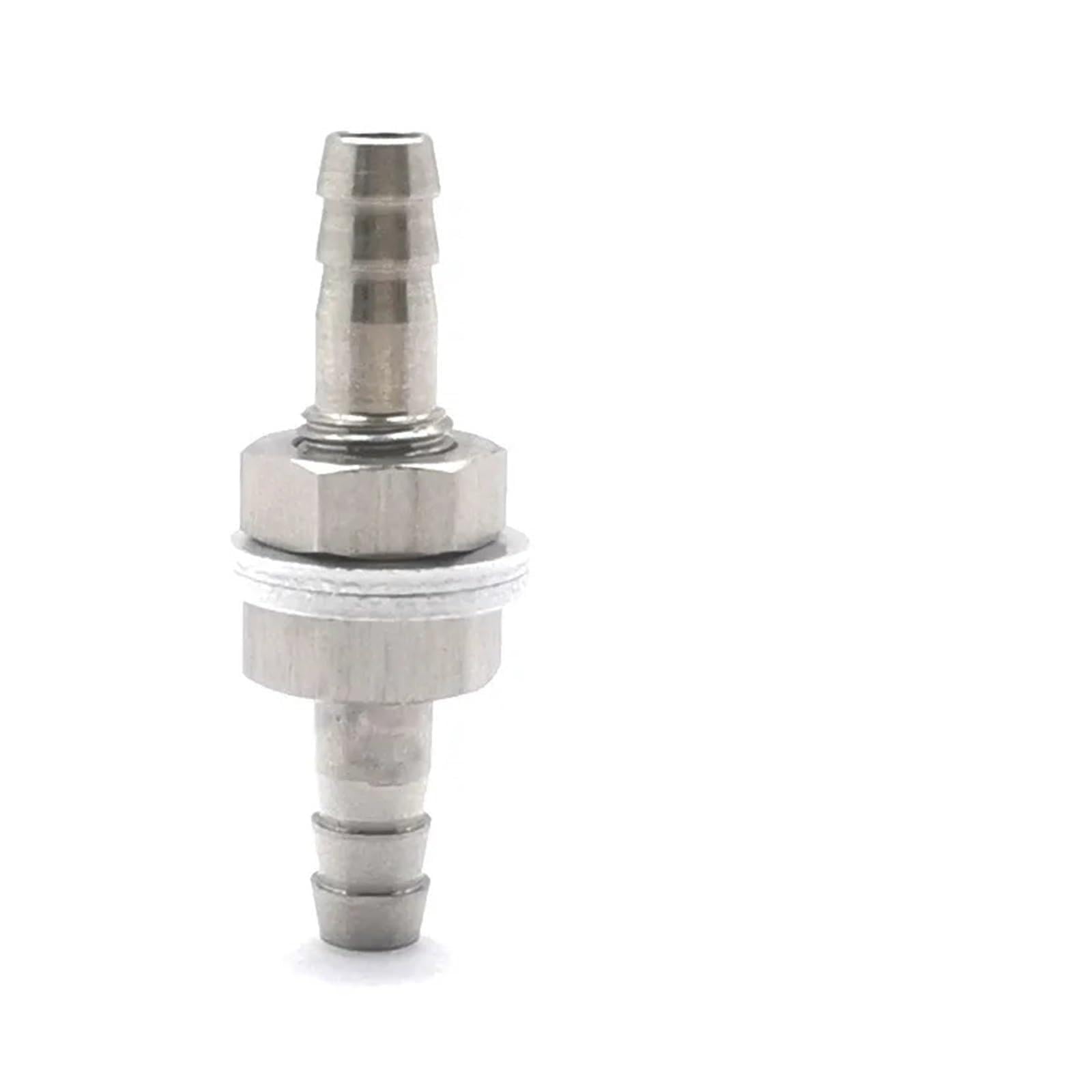1/4" Hose Thru-Bulk Bulkhead Straight Hex Union Stainless Steel Fitting