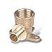 Parker Hannifin 220-4-2 Dubl-Barb Brass Body Adapter Tee Fitting, 1/4" Barb Tube x 1/8" Female Thread