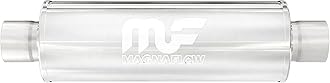 MagnaFlow Performance Muffler 10426: 2.5" Inlet/Outlet, Universal Fit, Stainless Steel