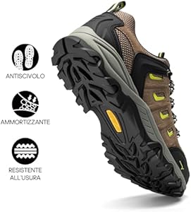 NORTIV 8 Waterdichte wandelschoenen voor heren, lage top, lichte outdoor trekking, camping, trailschoenen, 45 EU