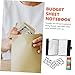 EXCEART 1set Portable Budget Binder Budget Money Organizer for Daily Use Pu Cash Account Book for Families Students Money Saving Plans