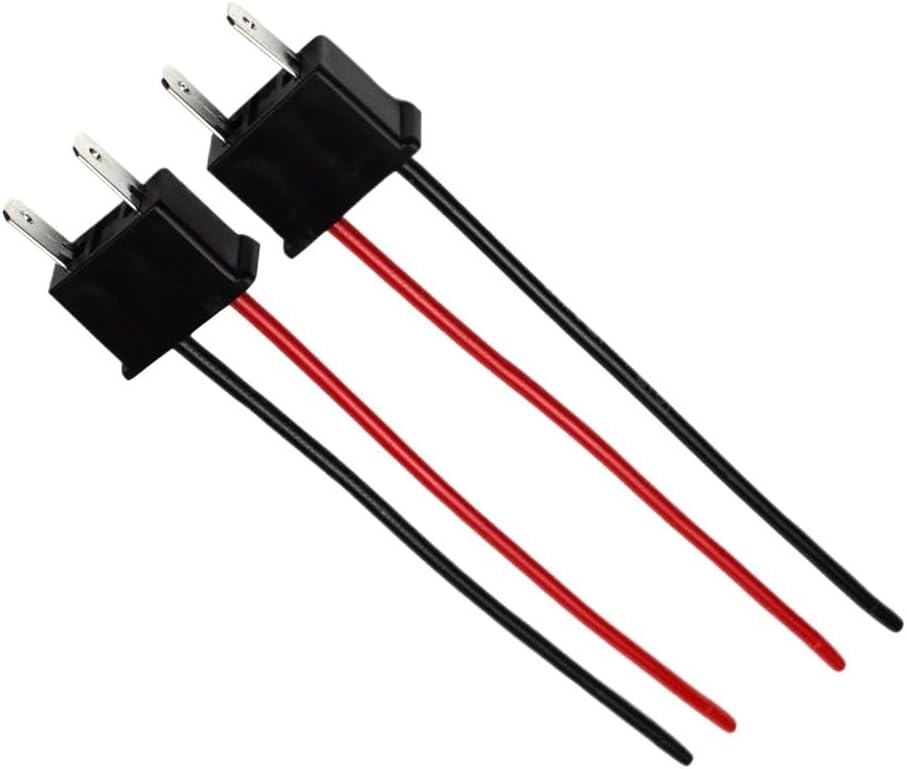 1 Pair H/*7 Bulb Socket Car Headlight Fog Lamp Long Life Plug and Play Wirefor Male Connector Adapter Pigtail 12.5cm