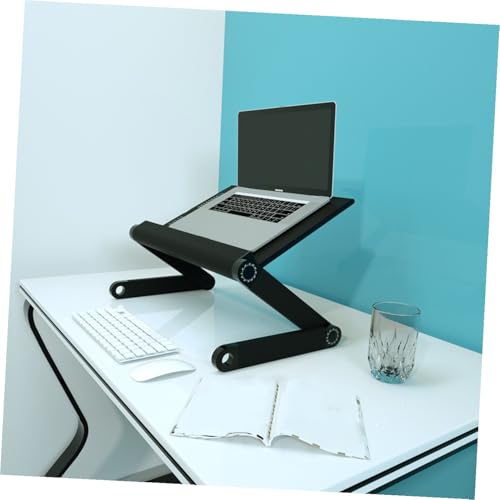 Ordinateur portable table lit pliable bureau étude ergonomique support ventilé - 5