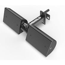 Mikolo 3-in-1 Nordic Hamstring Curl Squat Rack Attachment for 3'' x 3'' Power Rack with 5/8" or 1" Hole - Adjustable Leg Hold Down Attachment