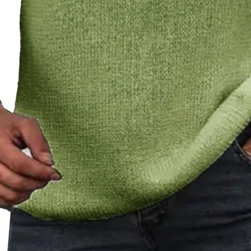 Men's V Neck Knitted Pullover Regular Fit Long Sleeve Male Knit Sweater Solid Color Knits Pullovers Sweaters4