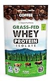 Coffee Protein Powder - Grass Fed Whey Isolate + Colombian Coffee - Delicious Workout & Exercise Supplement For Smoothie, Shake, or Drink - No Artificial Chemicals, Sweeteners, or Flavorings - 1 lb