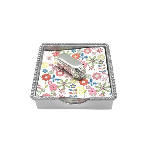 MARIPOSA VOLKSWAGON BEADED NAPKIN BOX SET | SILVER | BRILLANTE | GIFTS | NAPKIN BOX & WEIGHT SET | RECYCLED SANDCAST ALUMINUM | HANDMADE IN MEXICO by MARIPOSA - Used condition - US$32.50