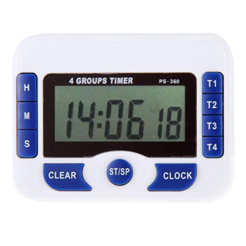 YAOLAN Kitchen Appliances PS-360 4 Groups Alarm Timer Digital Kitchen Countdown Clock