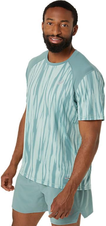 ASICS Men's ROAD ALL OVER PRINT Short Sleeve TOP Running Apparel