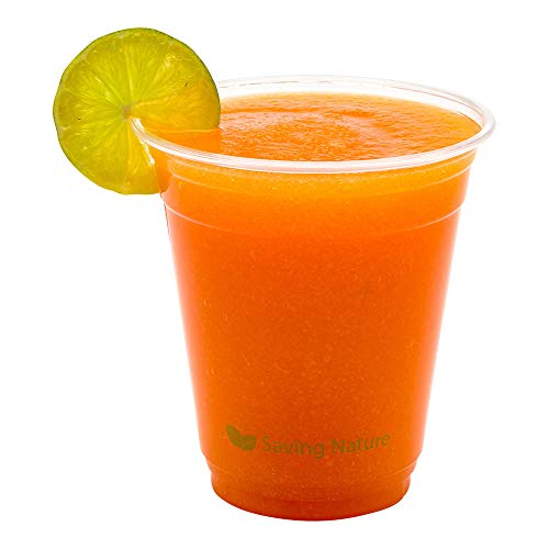 Image of Restaurantware Plastic Drinking Cups 1000 Count of 12 Ounce Clear Plastic Cold Cups, PLA, Sustainable, Freezer-safe, For Cold Beverages, Parties, and Catering Events