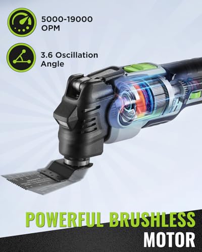WORKPRO 20V Brushless Oscillating Tool