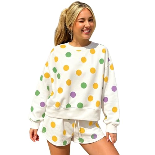 Short en tricot à pois d'automne tenue de homewear cocooning pour vos matins cocooning