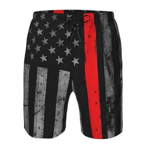 Hot Red Lips Kissing Men's Swim Trunks Beach Shorts Quick Dry Hawaiian Swimming with Pockets4