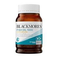 Blackmores Fish Oil 1000 Odourless | Maintains Heart, Skin, Eye & Brain Health | 200 Capsules