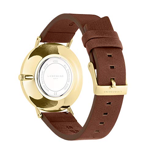 Liebeskind Berlin Damen Analog Quarz Uhr mit Leder Armband LT-0252-LQ