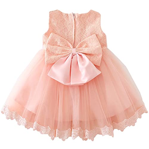 Coozy Baby Girls Dress Infant Princess Christening Baptism Party Birthday Formal Dress (Pink (Style 3), 6M/6-12Months) #TOP2