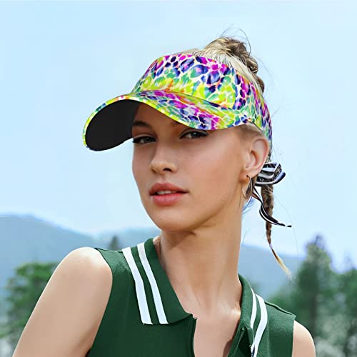 Leopard Sun Visors For Women Men Summer Sports Ball Hat Empty Top Beach Baseball Cap Uv Protection Adjustable Breathable #TOP5