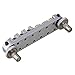 BQLZR Chrome Locking Tune-o-matic Guitar Bridge Roller Saddle Replacement