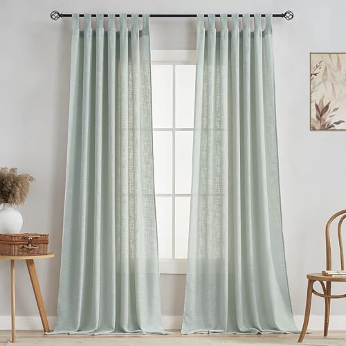 Image of HOMEMONDE Sheer Curtains for Living Room, Bed Room - Transparent Curtain Home Decor