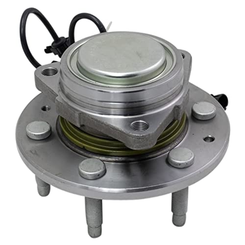 Image of TRQ Front Left and Right Wheel Bearing and Hub Assembly Set 2 Piece Compatible with 2014 Chevrolet Express 1500 Van RWD 2014 GMC Savana 1500 Van RWD