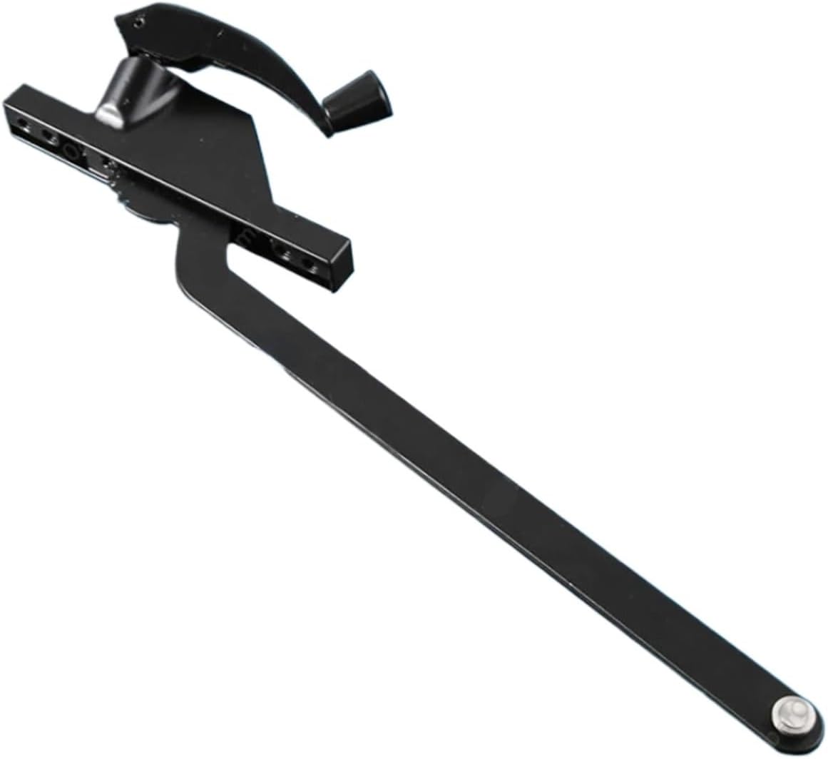 Window Hinges Push Opening Window Handle Locking Casement Window Automatic Opener Home Vent Office Hand Crank Open Ventilation for Casement Window(Black)