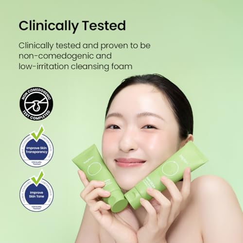 beplain Mung Bean pH-Balanced Cleansing Foam | Scent-free Cleanser | Gentle & Moisturizing Face Wash for All Skin Types | Makeup Remover | Korean Skin Care - Image 6