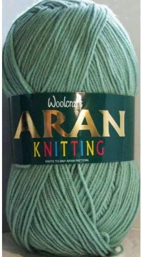 Aran 400g Wool/Knitting Yarn (Green (470))