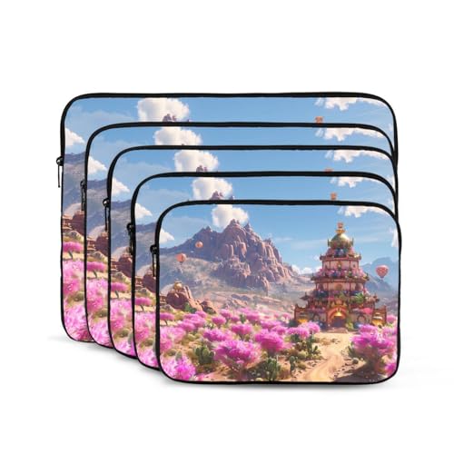 Flower Castle Laptop Sleeve Case 15 Inch Suitable For Notebook Computer Tablet Traveling Carrying Simple Case2