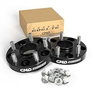 25mm (1 Inch) Black Hubcentric Wheel Spacers 5×114.3 Compatible For lexus ES300 350, GS300 350 430,IS250 300 350,LS400 430 460,RC300 350, Camry Highlander Tacoma, tC xB (2pcs 60.1mm M12x1.5)