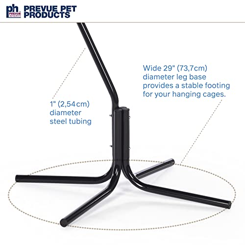 Prevue Pet Products Tubular Steel Hanging Bird Cage Stand 1780 24-Inch by 24-Inch by 60-Inch, Black by Prevue Pet Products - Used condition - Image 4
