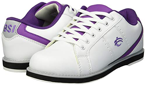 Bsi Women's 460 Bowling Shoe, White/Purple, Size 8.5 #TOP5